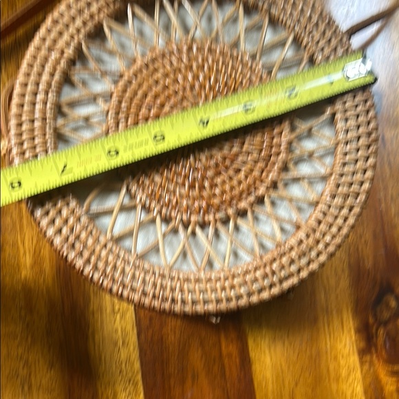 Brown Woven Crossbody Bag - Picture 5 of 8